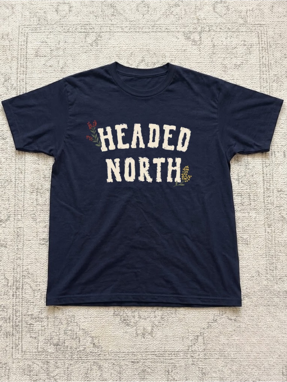 Headed North Noah Kahan Navy Graphic Tee